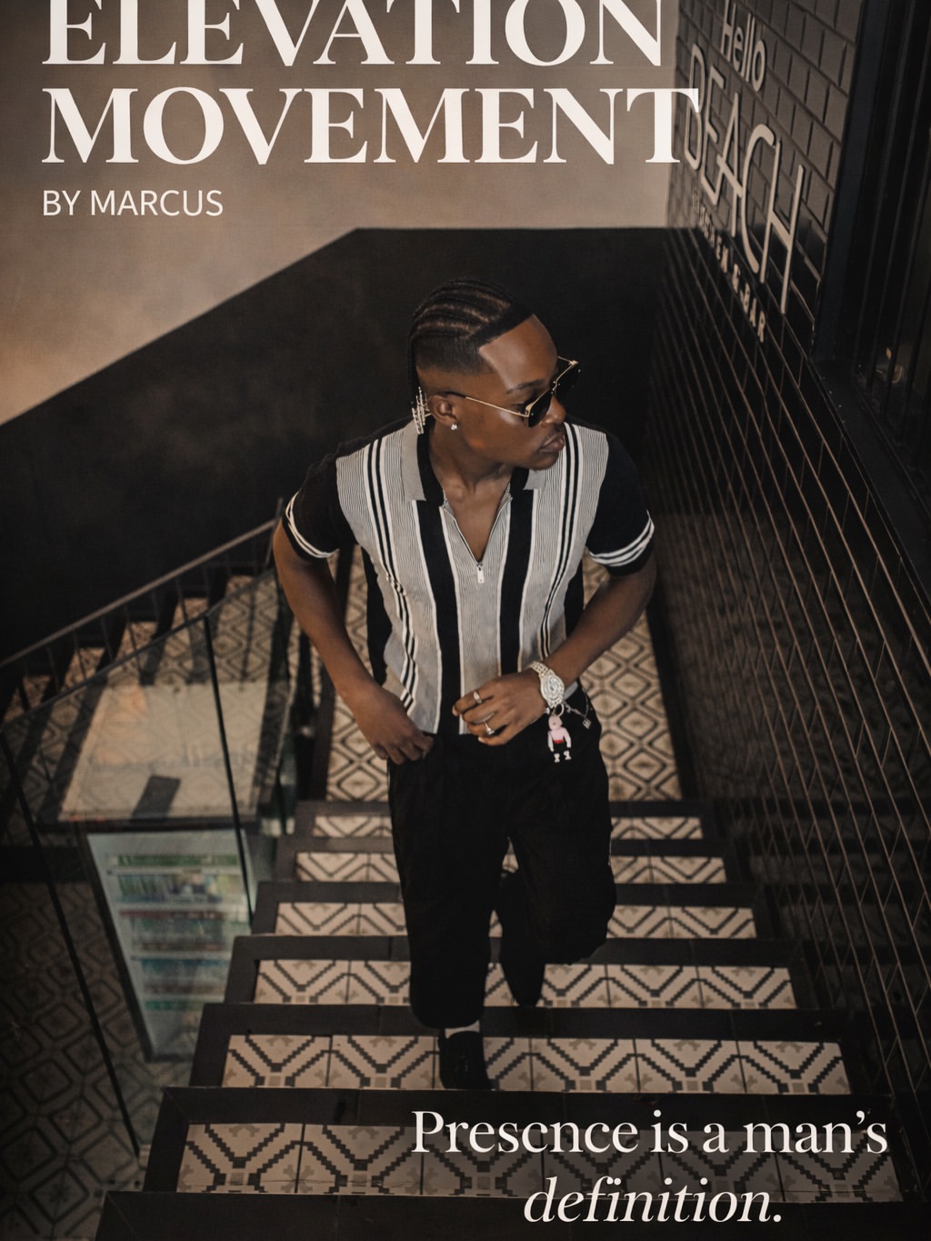 Magazine cover style fashion portrait